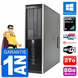 PC HP 6005 SFF AMD Athlon II X2 B24 RAM 8Go Disque Dur 2To Windows 10 Wifi