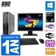 PC HP 6005 SFF Ecran 22" AMD Athlon II X2 B24 RAM 4Go SSD 240Go Windows 10 Wifi