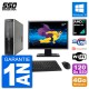 PC HP 6005 SFF Ecran 27" AMD Athlon II X2 B24 RAM 4Go SSD 120Go Windows 10 Wifi