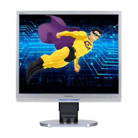 Ecran PC 19" PHILLIPS 190B9CS 1280x1024 60 Hz TFT LCD 5ms 5:4 VGA DVI JACK USB