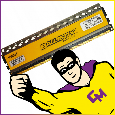 4Go RAM Crucial BLT4G3D1608DT1TX0.16FKR DDR3 PC3-12800 1.5V CL8 1600 Mhz DIMM PC