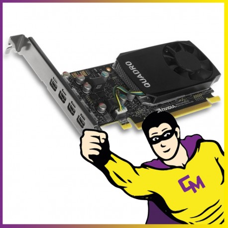 Carte Graphique Nvidia Quadro P600 2Go LP PCI-Express Mini DisplayPort