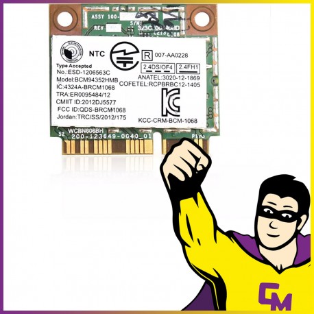 Mini-Carte Wifi Sans-Fil Lenovo BCM94352HMB 03T8215 Bluetooth 4.0 Wireless 5