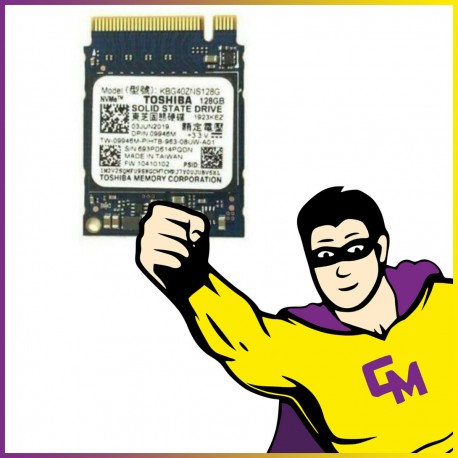SSD NVMe M.2 2230 128 Go Kioxia KBG40ZNS P/N KBG40ZNS128G