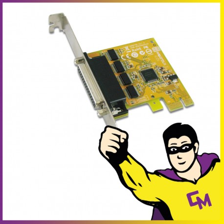 Carte d'Extension SUNIX DEL4S00P PCI-Express 4 Ports Série RS-232 High Profil