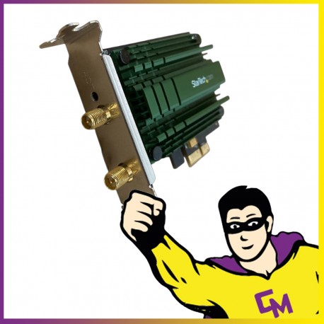 Carte Réseau StarTech PEX867WAC22 PCI Express AC1200 Dual Band Low Profile