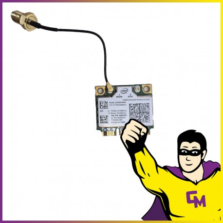 Mini-Carte Wifi sans fil Intel + câble antenne 2230BNHMW Bluetooth 4.0