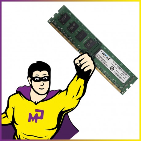 8GB RAM DDR3 Crucial CT102464BA160B.M16FA2 PC3-12800 1600 Mhz DIMM CL11 1.5V 2Rx8 PC