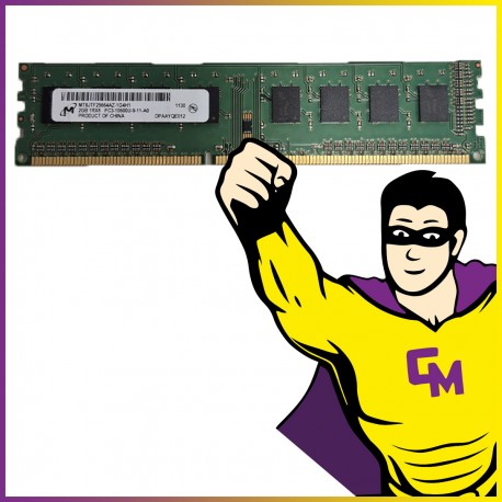 2GB RAM DDR3 Micron MT8JTF25664AZ-1G4H1 PC3-10600 1333 Mhz DIMM CL11 1.5V 1Rx8 PC