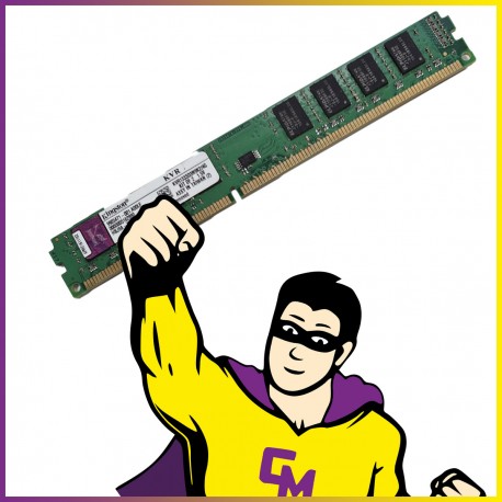 2GB RAM DDR3 Kingston KVR1333D3N9K2/4G PC3-10600 1333 Mhz DIMM Low Profile CL9 1.5V 2Rx8 PC