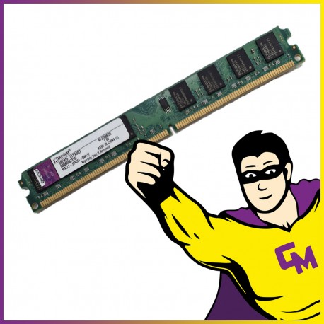 2GB RAM DDR2 Kingston KFJ2888/2G PC2-4200 533 Mhz DIMM Low Profile CL4 1.8V 2Rx8 PC