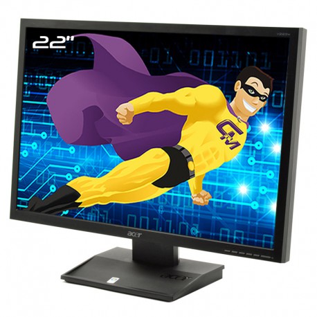 Ecran PC 22" ACER V223WAb ET.EV3WE.A03 LCD TFT TN VGA WideScreen 1680x1050 16:10