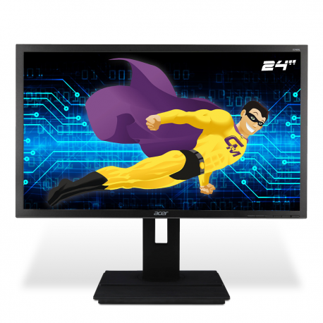 Ecran PC 24" ACER B246HL 1920x1080 60Hz TFT 5ms 16:9 VGA DVI