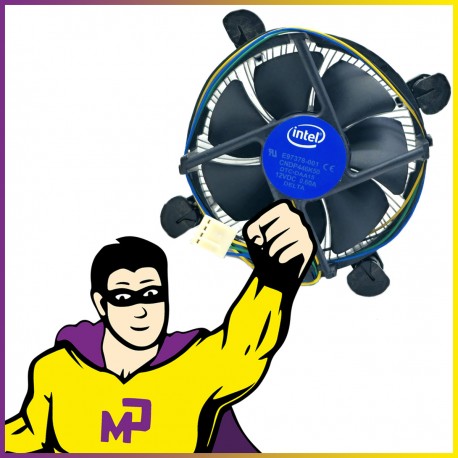 Dissipateur PC Intel E97378-001 Top Flow ventirad Push-Pins