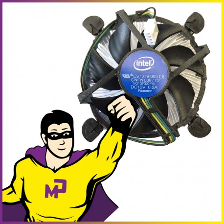 Dissipateur PC Intel E97379-003 Top Flow ventirad Push-Pins