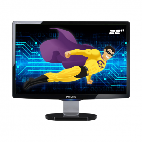 Ecran Plat PC 22" PHILIPS 220CW9 HWC9220I LCD-TFT 16:10 DVI VGA Wide 1680x1050