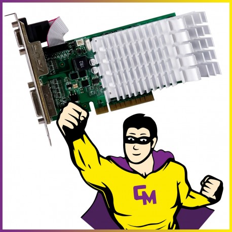 Carte Graphique ASUS NVIDIA Geforce GT710 1Go DDR3 PCIe 2.0 VGA-HDMI-DVI