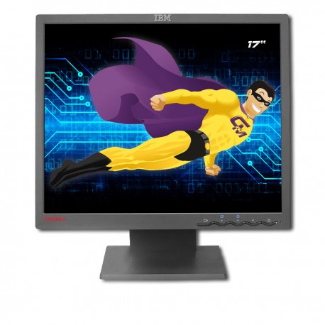 Ecran Plat PC 17" IBM 9417-AB9 LCD 5:4 VGA STD 1280 x 1024 px