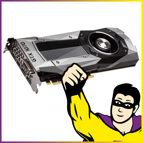 Carte Graphique Gigabyte Nvidia 1070 FE 8Go GDDR5 PCIe DP HDMI DVI-D VR Ready