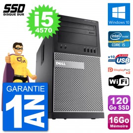 PC Tour Dell OptiPlex 9020 Intel Core i5-4570 RAM 16Go SSD 120Go Windows 10 Wifi