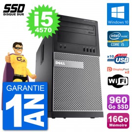 PC Tour Dell OptiPlex 9020 Intel Core i5-4570 RAM 16Go SSD 960Go Windows 10 Wifi