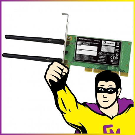 Carte Wifi Linksys WMP600N PCI Low Profil