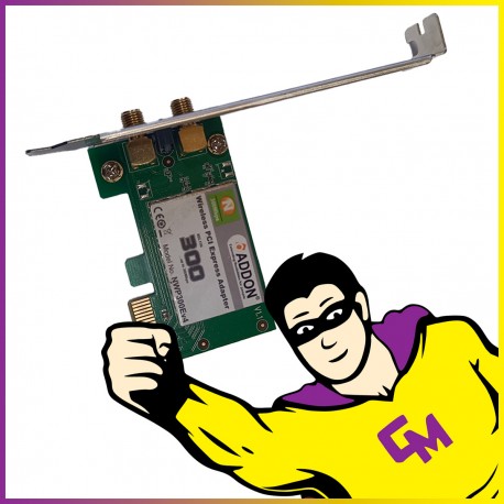 Carte Réseau Wifi Essentiel B NWP300Ev4 PCI-e 300Mbps High Profile