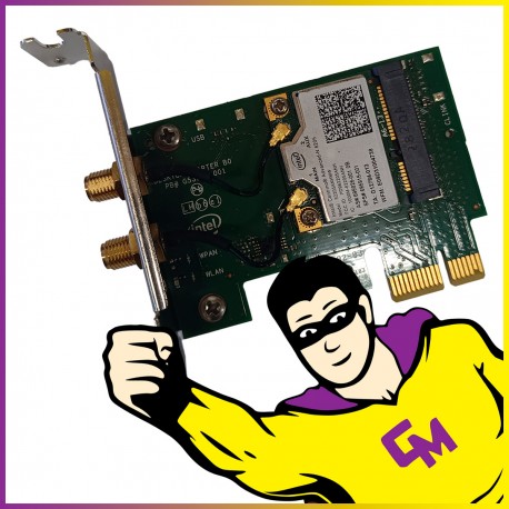 Carte Réseau Wifi Intel Centrino Advanced-N 6205 PCI-e 300Mbps Low Profile