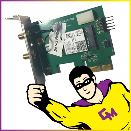 Carte Réseau Wifi HP 801771-001 PCI-e 867Mbps Low Profile