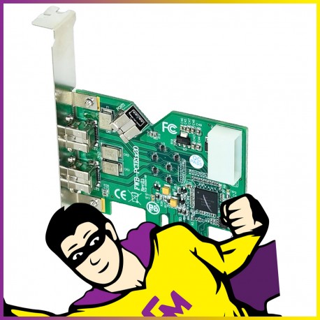 Carte d'acquisition IOI Technology Corp FWB-PCIE1X20 FireWire PCI-e Low-Profile