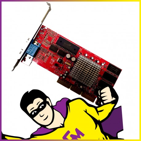 Carte Graphique ATI Rage128 Pro 32 Mo PM8913-990-1300 AGP VGA High Profil