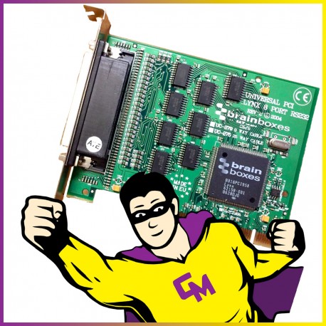 Carte Interface Brainboxes Universal PCI Lynx 8 ports RS23 UC-279 PCI