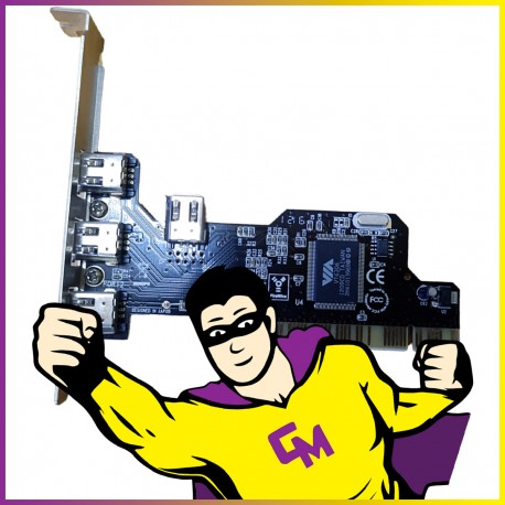 Carte d'acquisition Delock FG-FA6306-3E1I-E2-01-UC04 FireWire PCI High-Profile