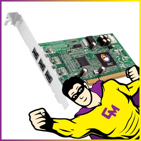Carte d'acquisition SIIG NN-830012-S2 AG42748X0298 FireWire PCI High-Profile