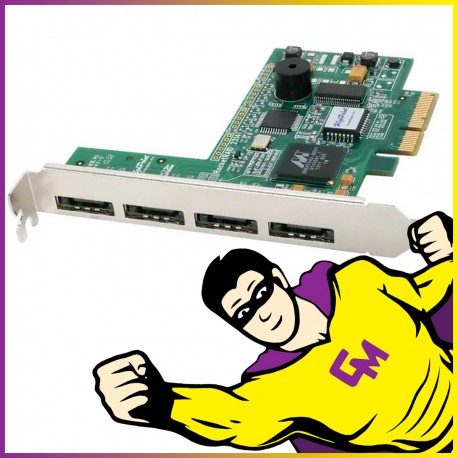 Carte Extension eSATA RocketRAID 2314 contrôleur RAID PCI-Express