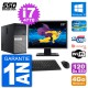 PC Tour Dell 9020 Ecran 22" Intel Core i7-4770 RAM 4Go SSD 120Go Windows 10 Wifi