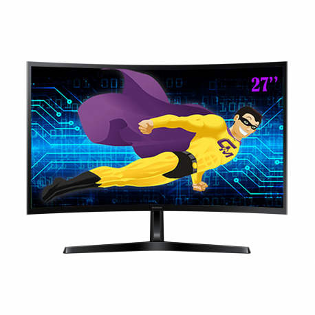Ecran Incurvé PC 27" Samsung S27D366GAU LCD LED 16:9 HDMI VGA 1920x1080 NEUF