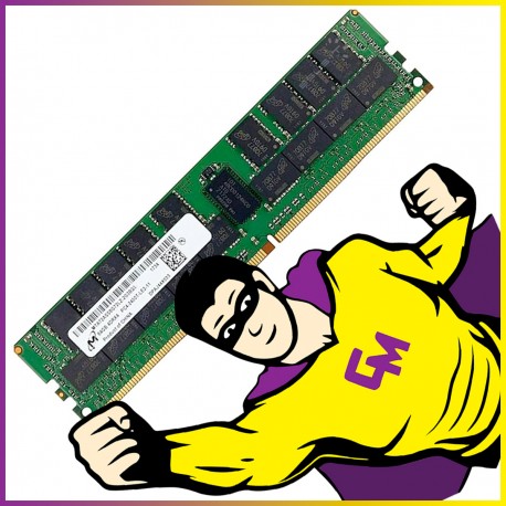 64GB RAM DDR4 Micron MTA72ASS8G72LZ‑2G3B2 PC4-19200 2400Mhz DIMM 1.2V Serveur