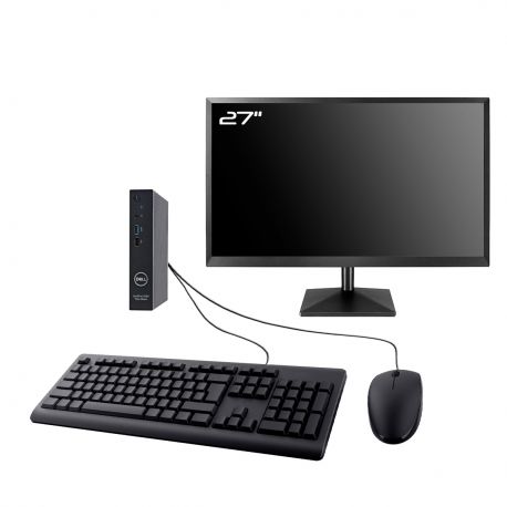 PC Dell 3000 Thin Client Ecran 27" Intel N5105 RAM 8Go SSD NVMe 250Go Wifi W11