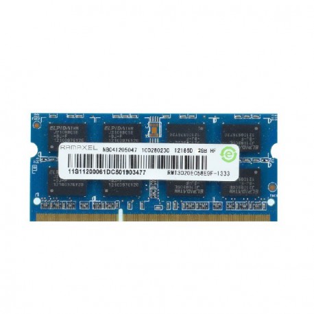 2Go RAM PC Portable SODIMM Ramaxel RMT3020EF48E8W DDR3 PC3-10600S 1333MHz CL9