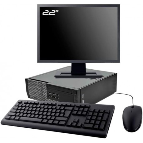 PC HP rp5800 SFF Ecran 22" Intel I5-2400 RAM 8Go SDD 240Go W11 Wifi