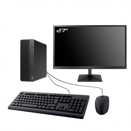 PC HP 290 G1 SFF Ecran 27" Intel I5-8400 RAM 32Go SSD 2To HDMI Wifi W11