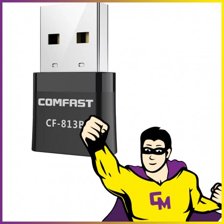 Clé USB Micro 2.0 Wifi & Bluetooth COMFAST CF-813B 2.4 - 5 GHz 650Mbps