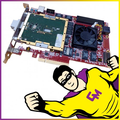 Carte HiTech Global HTG‑KUS‑PCIE‑060‑2 Rev 2.0 + TechWay Tiger FMC Card PCI-e