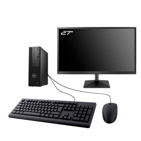 PC Dell Précision 3440 SFF Ecran 27" Intel I5-10400 RAM 16Go SSD 500Go Wifi W11