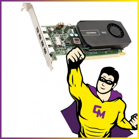 Carte Graphique Nvidia NVS 510 2Go DDR3 PCI-Express Mini-DP Low Profile