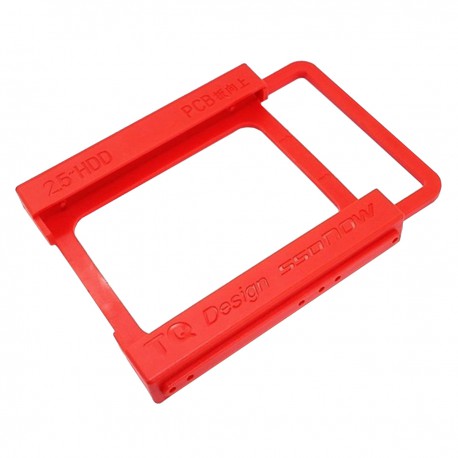 Rack 3.5" vers 2.5" SSD Disque Dur TQ Design SSDnow Tiroir Rouge NEUF