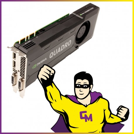 Carte Graphique Nvidia HP Quadro K5000 669126-001 4Go GDDR5 PCI-Express DVI DP