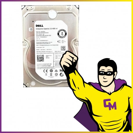 Disque Dur 2To 3.5" SAS Dell ST2000NM0005 1TZ275-150 0R7FKF 12Gb/s 7200 tr/min