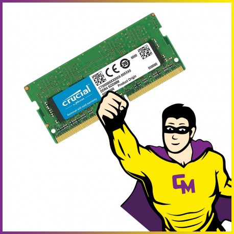 4Go RAM DDR4 Crucial CT4G4SFS824A SODIMM 2400 Mhz Mémoire PC Portable